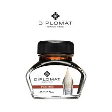 Atrament do piór wiecznych DIPLOMAT w kałamarzu 30 ml brązowy