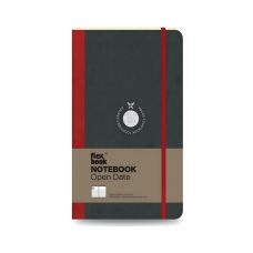 Notatnik Flexbook Open date 13cm x 21cm Medium Czerwony