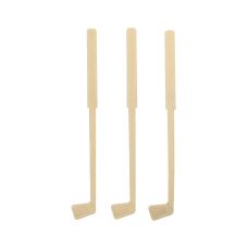 Mieszadełko do drinków bambusowe Golf wzór 15 cm 100 sztuk