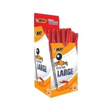 Długopis BIC Cristal Large 1,6mm czerwony Pudełko 50szt