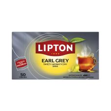 Herbata Lipton czarna i Earl Grey, mix smaków, 50 torebek w opakowaniu