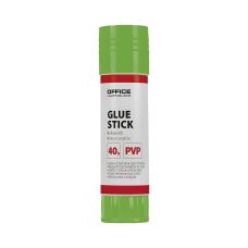 Klej w sztyfcie OFFICE PRODUCTS PVP przezroczysty 40g do biura i szkoły