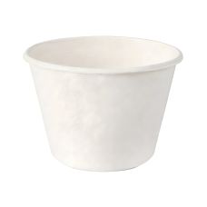 Miseczka papierowa z trzciny cukrowej biała 100 ml średnica 7,5 cm 50 sztuk