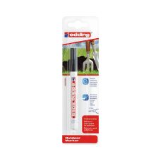 Marker permanentny odporny na warunki atmosferyczne Edding E-8055, 1-2 mm, czarny, blister