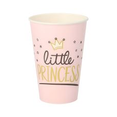 Kubek papierowy Little Princess wzór dziecięcy 200 ml średnica 70 mm 10 szt.