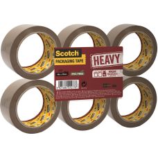 Taśma pakowa SCOTCH Secure Seal 50mm 66m 6 szt. brązowa