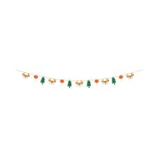Girlanda Papierowa Las Dekoracyjna 1.7m