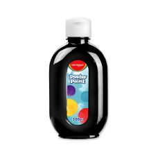 Farba plakatowa KEYROAD, czarna, butelka, pojemność 300ml, 1 sztuka
