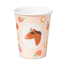Kubeczki Jednorazowe Koń Mix Kolorów 220 ml (1 opakowanie / 6 sztuk)