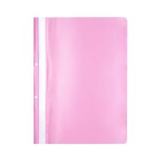 Skoroszyt OFFICE PRODUCTS A4 na 2 otwory 100/170 mikronów wpinany różowy