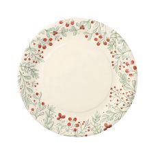 Talerz papierowy okrągły z motywem Christmas świąteczny 23 cm 10 sztuk