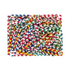 Spinacze okrągłe Tetis Zebra 2 mm 100 sztuk