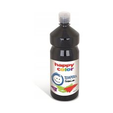 Farba Tempera Premium Czarna Happy Color 1000ml