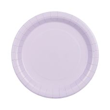 Talerzyki Papierowe Okrągłe Lawendowe 23cm (1 opakowanie / 6 sztuk)