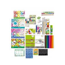 Zestaw Wyprawka Szkolna PREMIUM KIDS HA 3SET BTS4 HAPPY COLOR 25 elementów