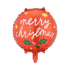 Balon foliowy Merry Christmas mix kolorów 45 cm