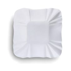 Tacka papierowa muszelka biała 10 x 10 x 3 cm 500 sztuk jednorazowa do cateringu
