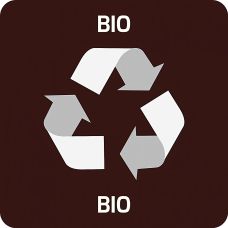 Naklejka Samoprzylepna Na Kosze Eko Alda, Bio