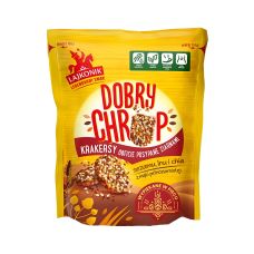 Krakersy LAJKONIK Dobry Chrup pełnoziarniste z sezamem, lnem i chia 100g