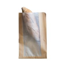 Torba fałdowa z oknem papierowym 16+8 cm x 28 cm 1000 sztuk