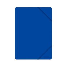Teczka z gumką A4 OFFICE PRODUCTS z tworzywa PP 500 mikronów 3-skrzydłowa niebieska