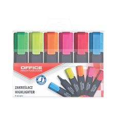 Zakreślacz fluorescencyjny Office Products 1-5 mm szerokość linii 6 szt. mix kolorów