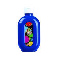 Farba plakatowa KEYROAD Fluo neonowa niebieska 300ml butelka 1 sztuka