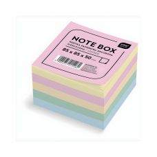 Kostka papierowa nieklejona Interdruk 85x85x50 mm, kolorowa