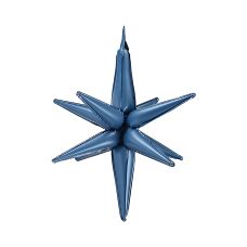 Balon foliowy Gwiazda 3D, granatowy, 50cm