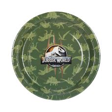Talerzyki Jurassic World okrągłe 23 cm, mix kolorów (1 op. / 6 szt.)