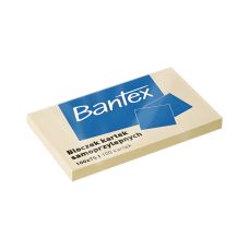 Karteczki samoprzylepne Bantex 100x75mm, 100 kartek, żólty