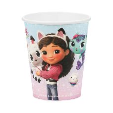 Kubeczki papierowe Koci Domek Gabi, mix kolorów, 250 ml (6 szt.)