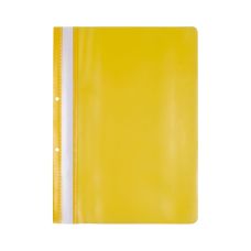 Skoroszyt OFFICE PRODUCTS A4 na 2 otwory 100/170 mikronów wpinany żółty