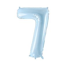Balon Foliowy Cyfra 7 Jasnoniebieski 72cm