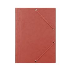 Teczka z gumką DONAU preszpan A4 390gsm 3-skrzydełka czerwona