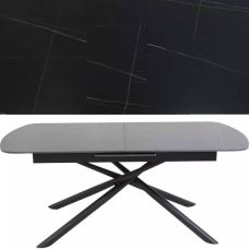 Stół ceramiczny rozkładany 160-200x90 czarny Vector Signal
