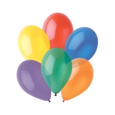 Balony lateksowe Crystal mix przezroczyste 29 cm średnicy 8 sztuk