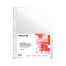 Koszulki na dokumenty A4 OFFICE PRODUCTS PP krystaliczne 40 mikronów 100 szt.