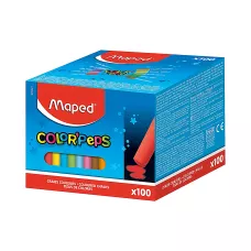 Kreda Colorpeps Kolorowa Niepyląca 100 sztuk w pudełku
