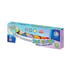 Farby Plakatowe Pastelowe Astra Zestaw 12 Kolorów 20 ml