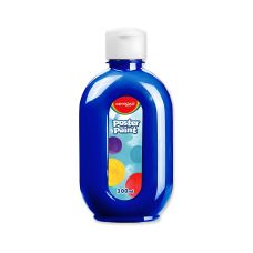 Farba plakatowa KEYROAD, niebieska, butelka, pojemność 300 ml