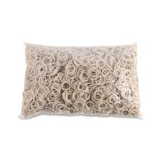Gumki recepturki OFFICE PRODUCTS średnica 20mm grubość 1,5x1,5mm 60% kauczuku 1000g zgrzewka białe
