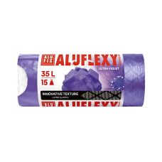 Worki na śmieci Alufix Aluflexy zapachowe z folii LDPE 35l fioletowe 15 szt.