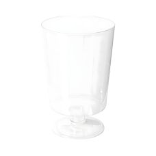 Kieliszek do wina z PLA 160 ml biały zadrukowany 12 sztuk