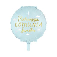 Balon Foliowy Komunia Święta Dekoracyjny Mix Kolorów 45 cm