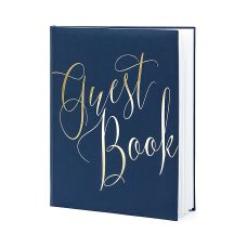 Księga Gości Granatowa Guest book 20x24,5cm 22 kartki