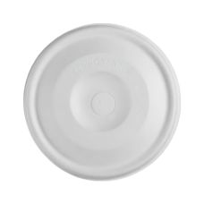 Pokrywka papierowa z trzciny cukrowej płaska z otworem do kubka 90 mm 50 szt.