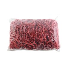 Gumki recepturki OFFICE PRODUCTS średnica 50mm grubość 1,5x3mm 60% kauczuku 1000g zgrzewka czerwone