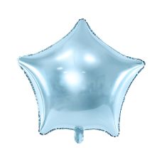 Balon Foliowy Gwiazdka Metalizowana Błękitna 48cm
