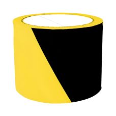Taśma ostrzegawcza papierowa żółto-czarna 75mm x 100m 1 sztuka